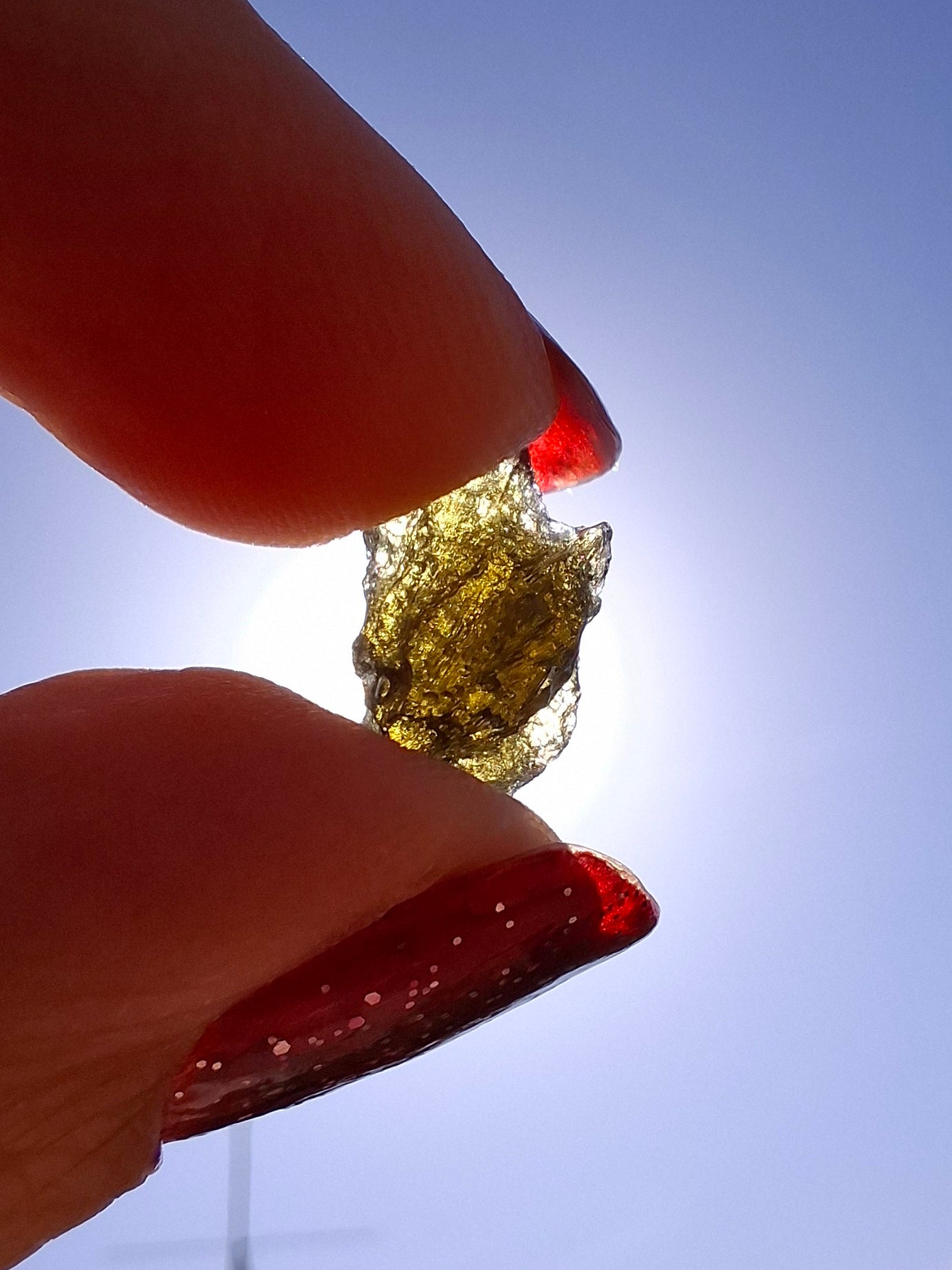 Moldavite Piece, 0.59g, Tektite (Ref: 1465)