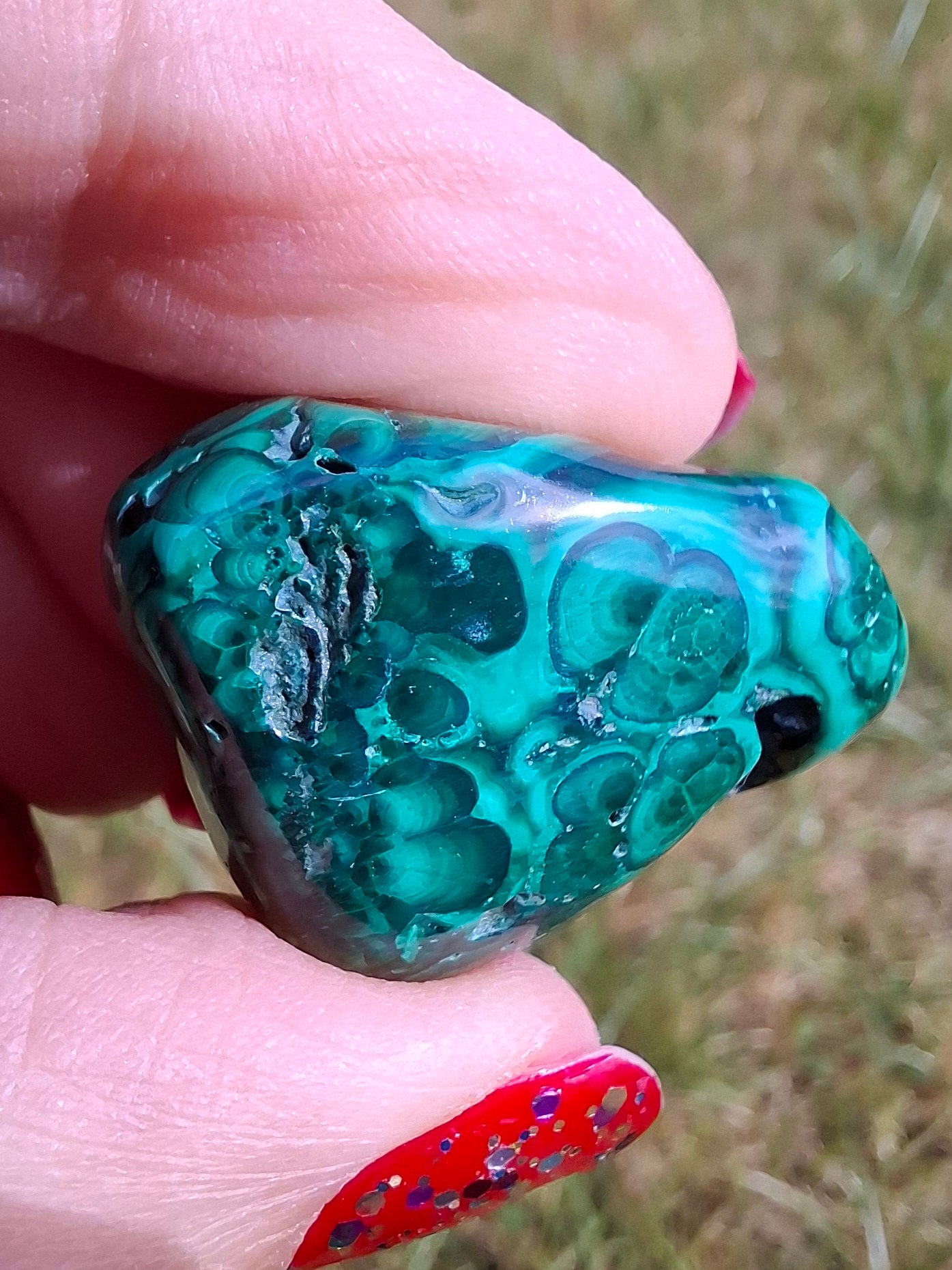 Malachite, Tumble Stone, Crystal (Ref: T157)