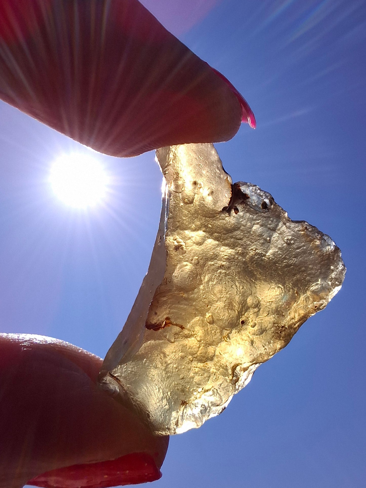 Libyan Desert Glass (darker) Piece, 7.36g, Tektite (Ref: L1357)