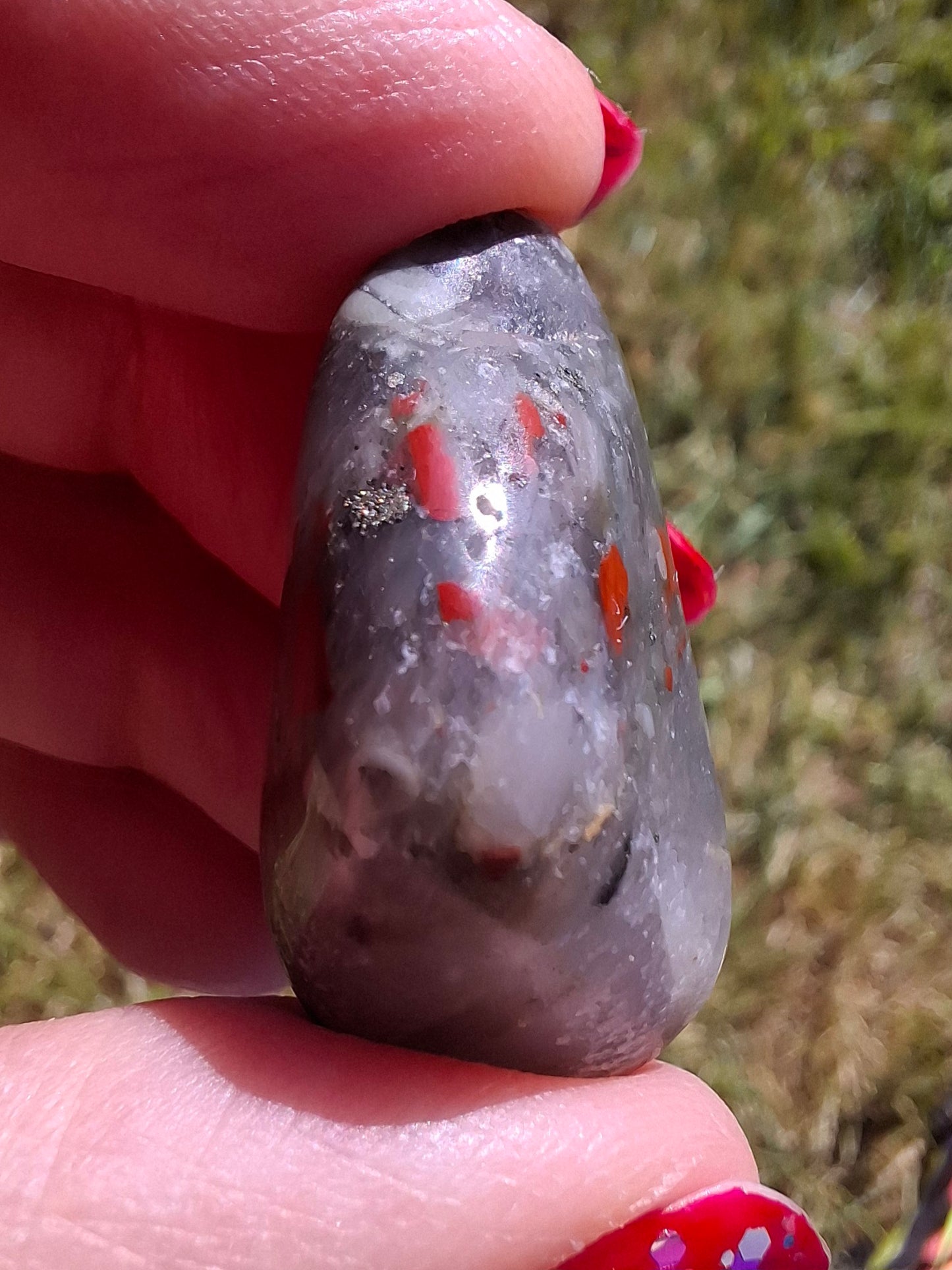African Blood Stone, Tumble Stone, Crystal (Ref: T177)