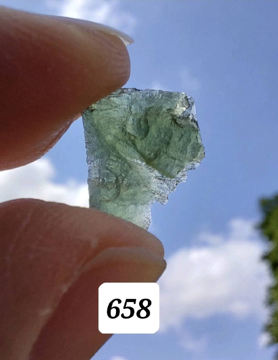 Moldavite Piece, 0.60g, Tektite (Ref: 658)