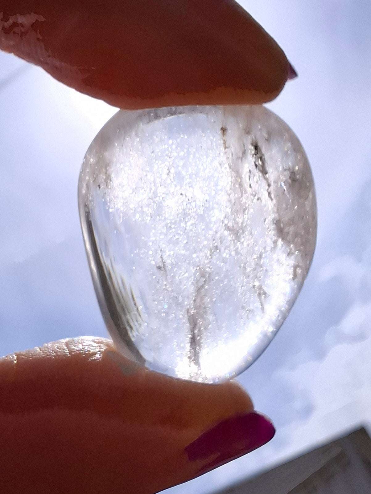 Clear Quartz, Tumble Stone, Crystal (Ref: T31)