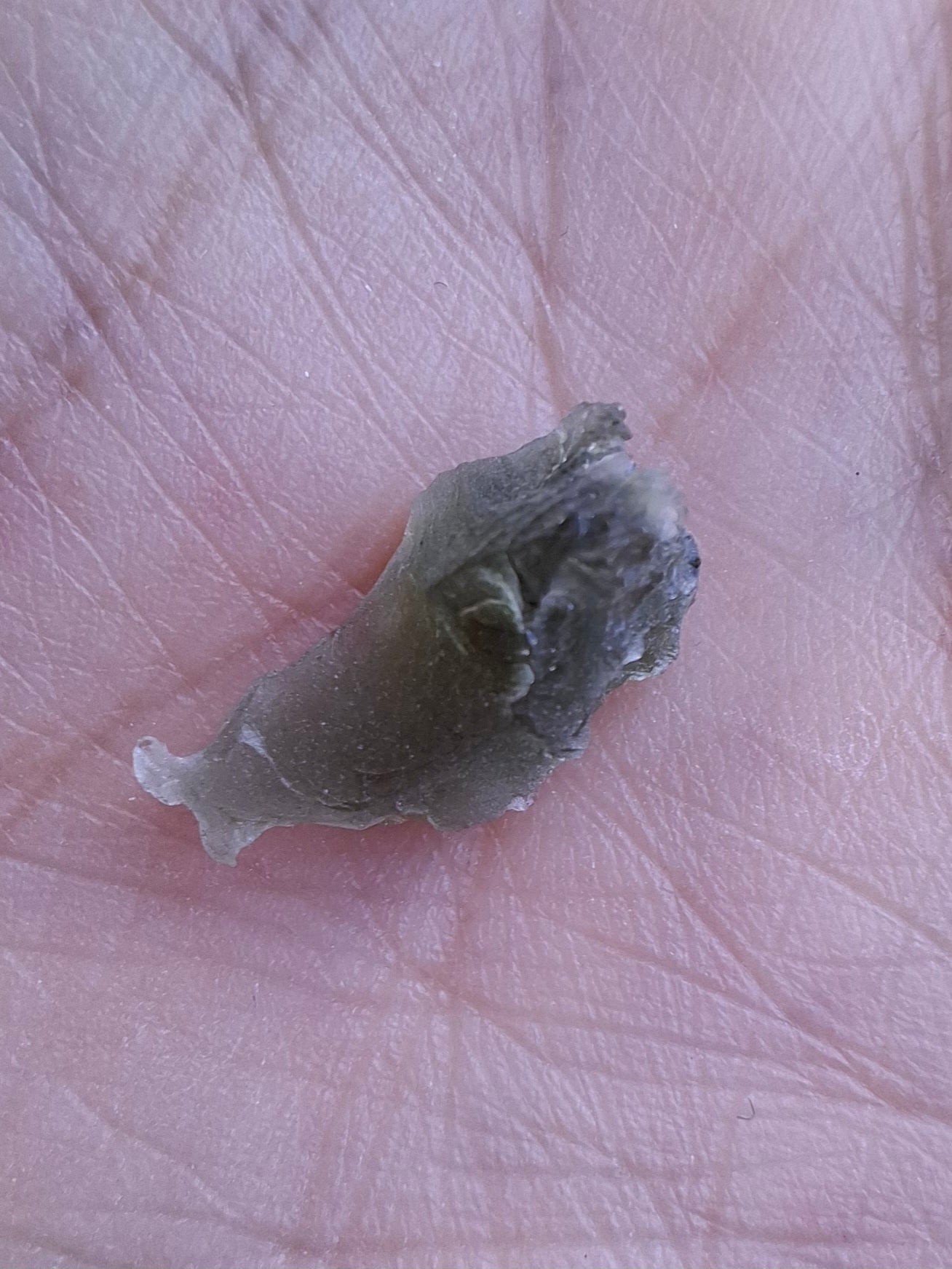 Moldavite Piece, 0.63g, Tektite (Ref: 1447)