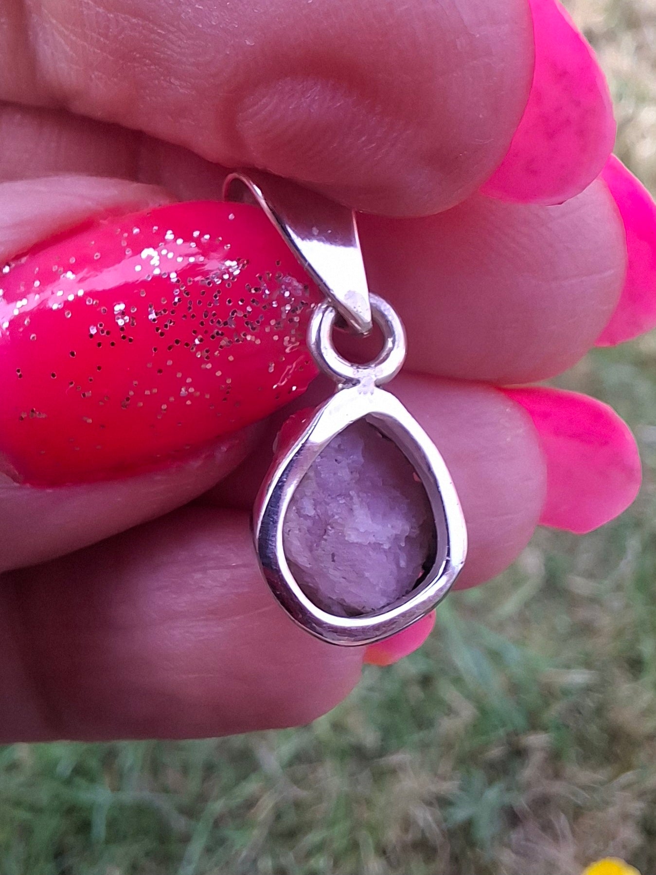 Pink Tourmaline Pendant, 925 Silver, Crystal (Ref: PT91)