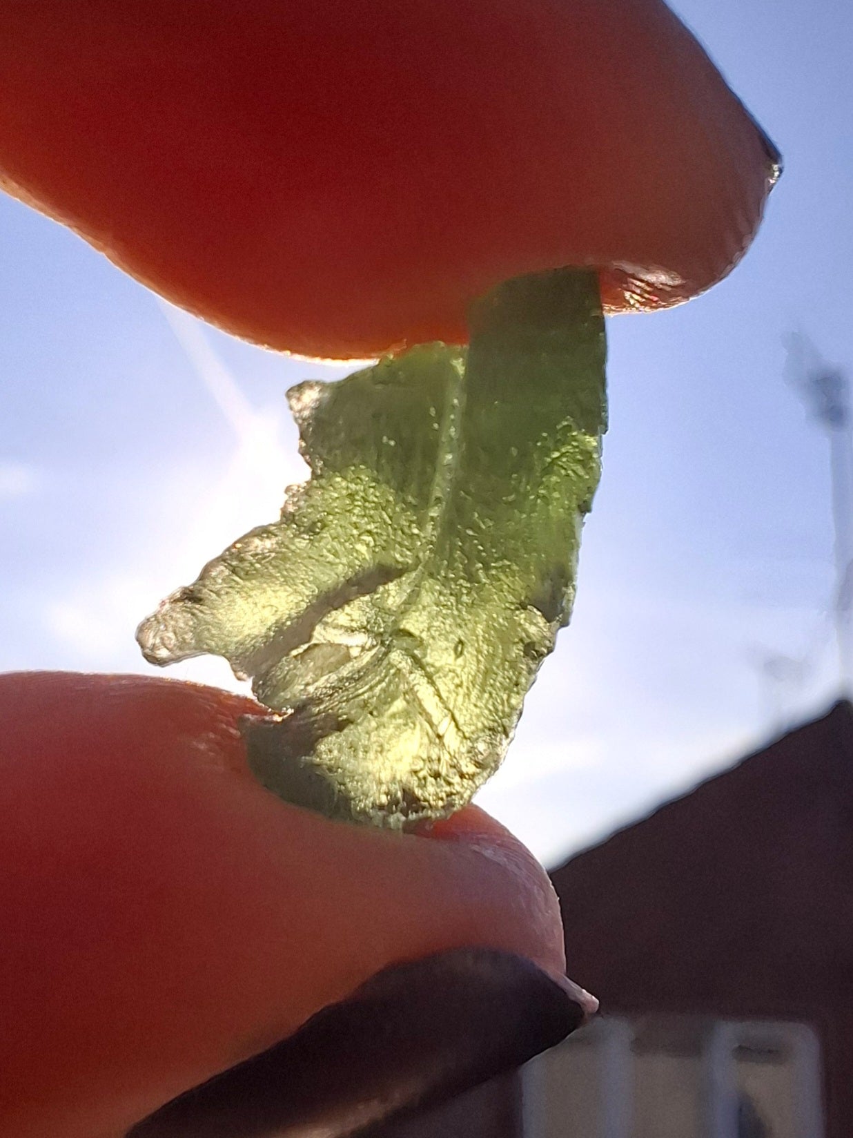 Moldavite Piece, 1.94g, Tektite (Ref: 1390)