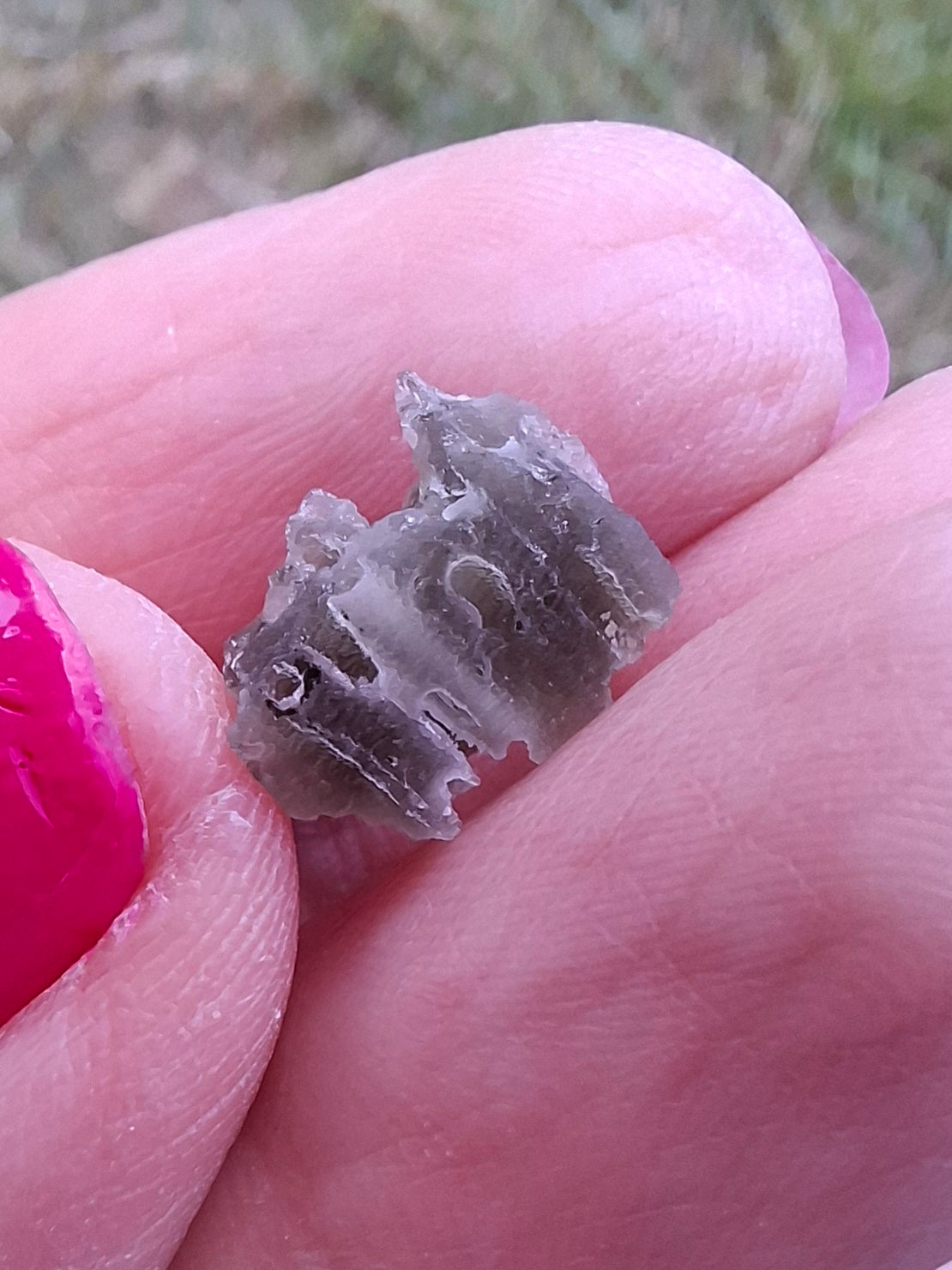 Moldavite Piece, SNOWFLAKE, FROSTED, BRUSNA, Tektite (Ref: 1495)