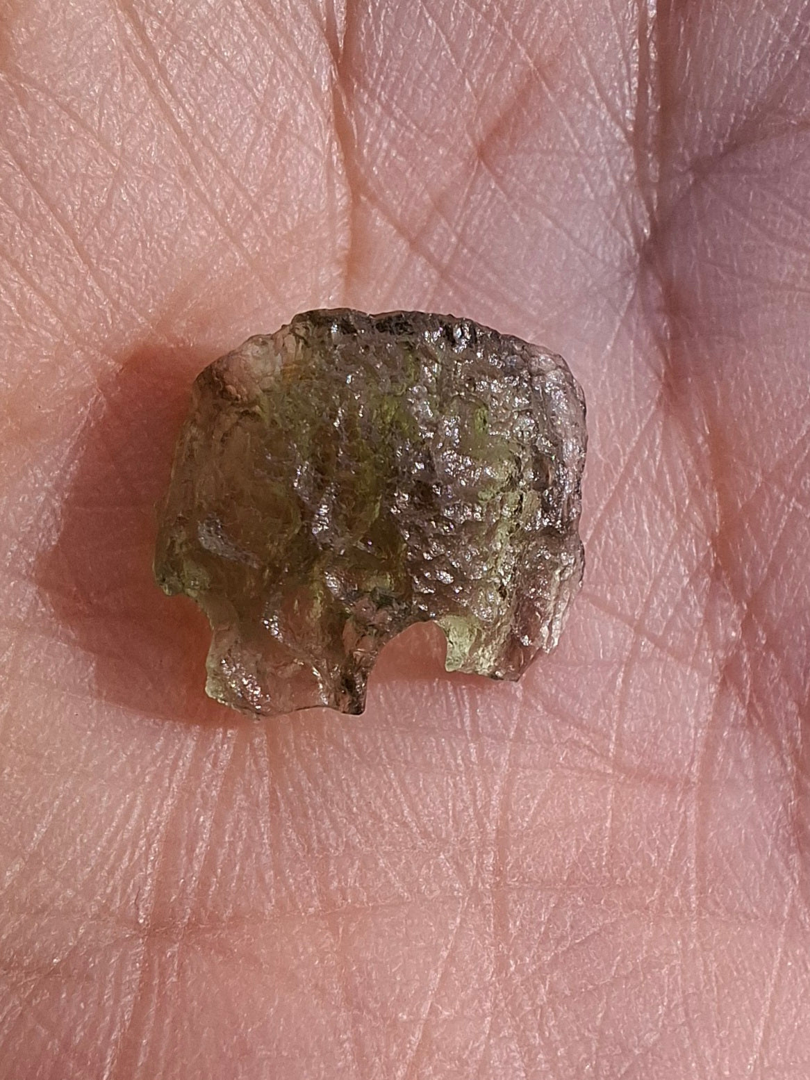 Moldavite Piece, 0.59g, Tektite (Ref: 1428)