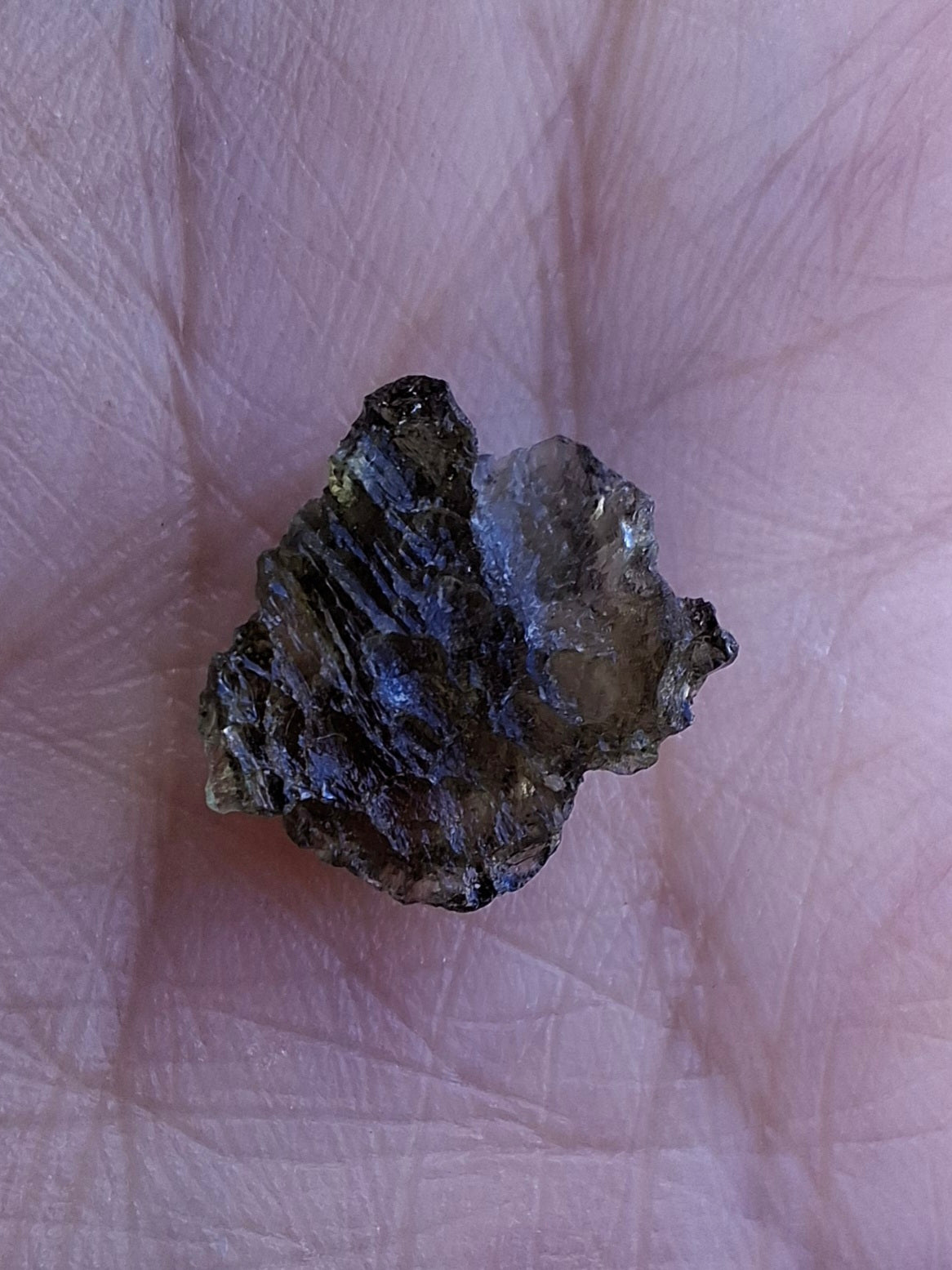 Moldavite Piece, 0.62g, Tektite (Ref: 1455)