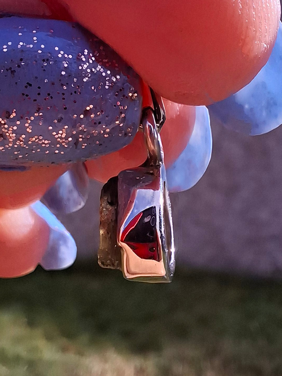 Moldavite Pendant, 925 Silver, Tektite (Ref: P56)