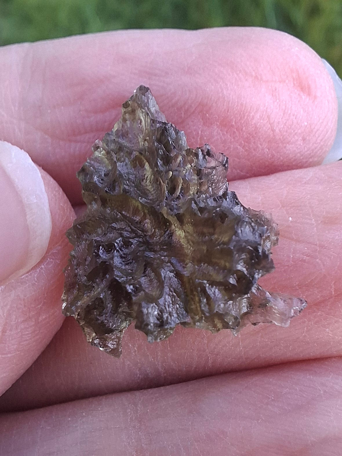 Moldavite Piece, JEZKOVNA BESEDNICE, 1.46g, Tektite (Ref: 1267)