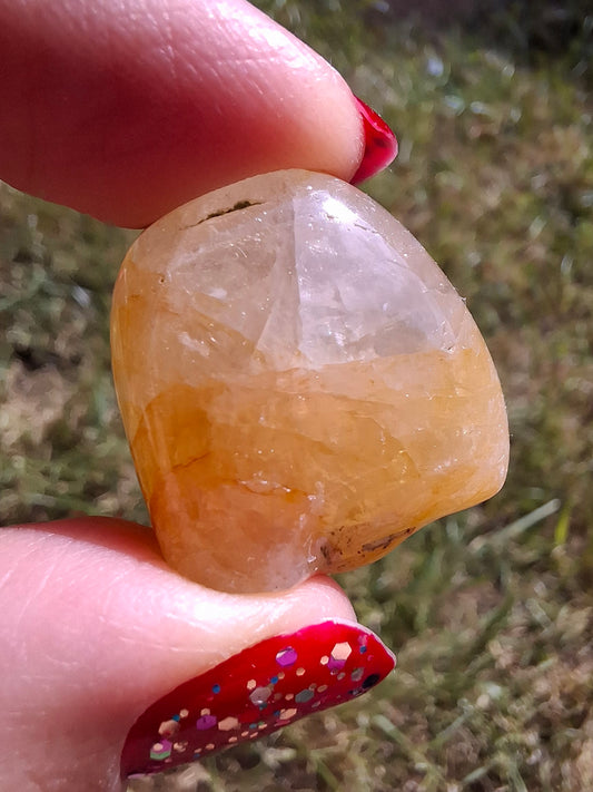 Golden Healer, Tumble Stone, Crystal (Ref: T194)