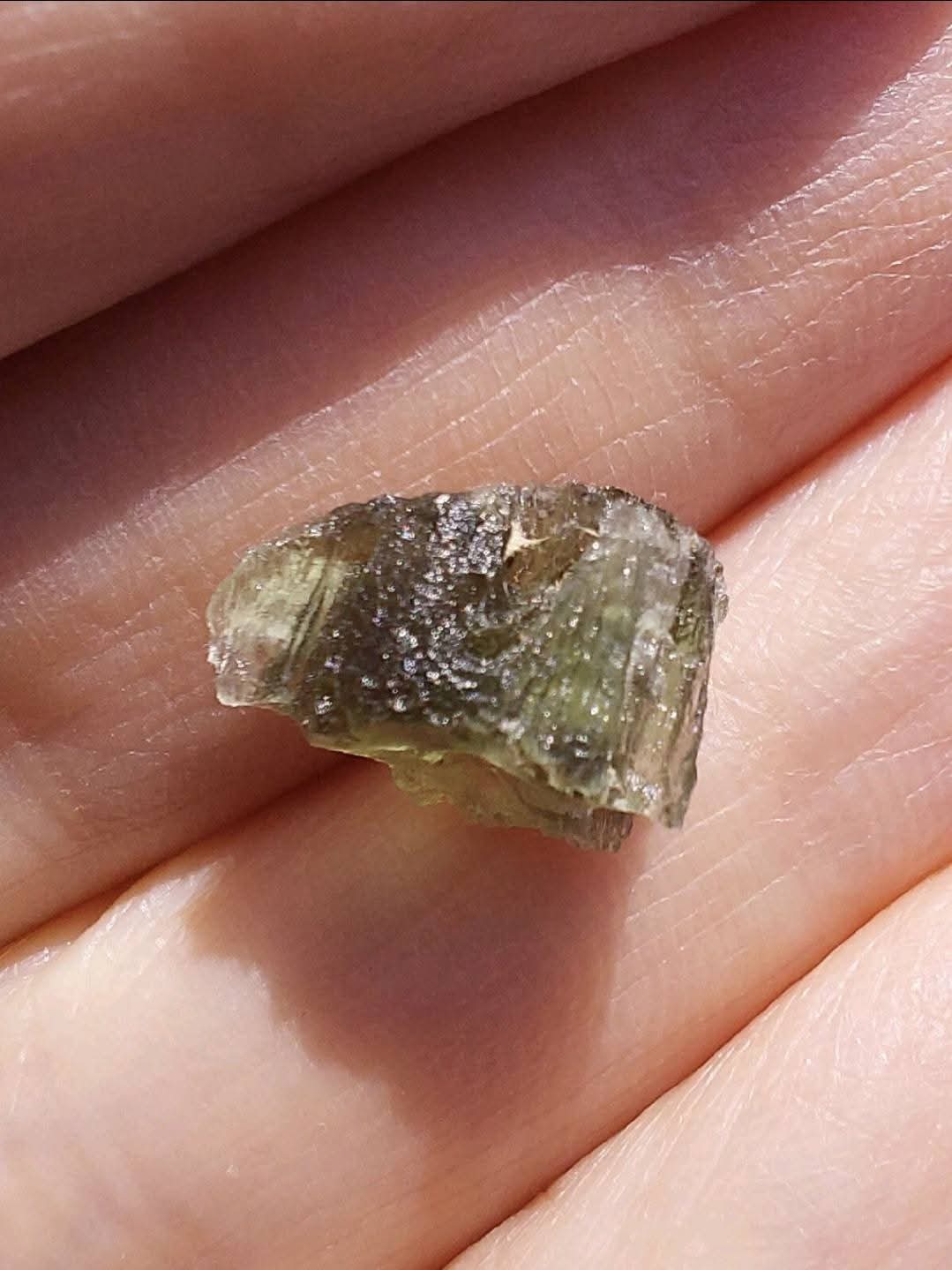 Moldavite Piece, 0.59g, Tektite (Ref: E168)