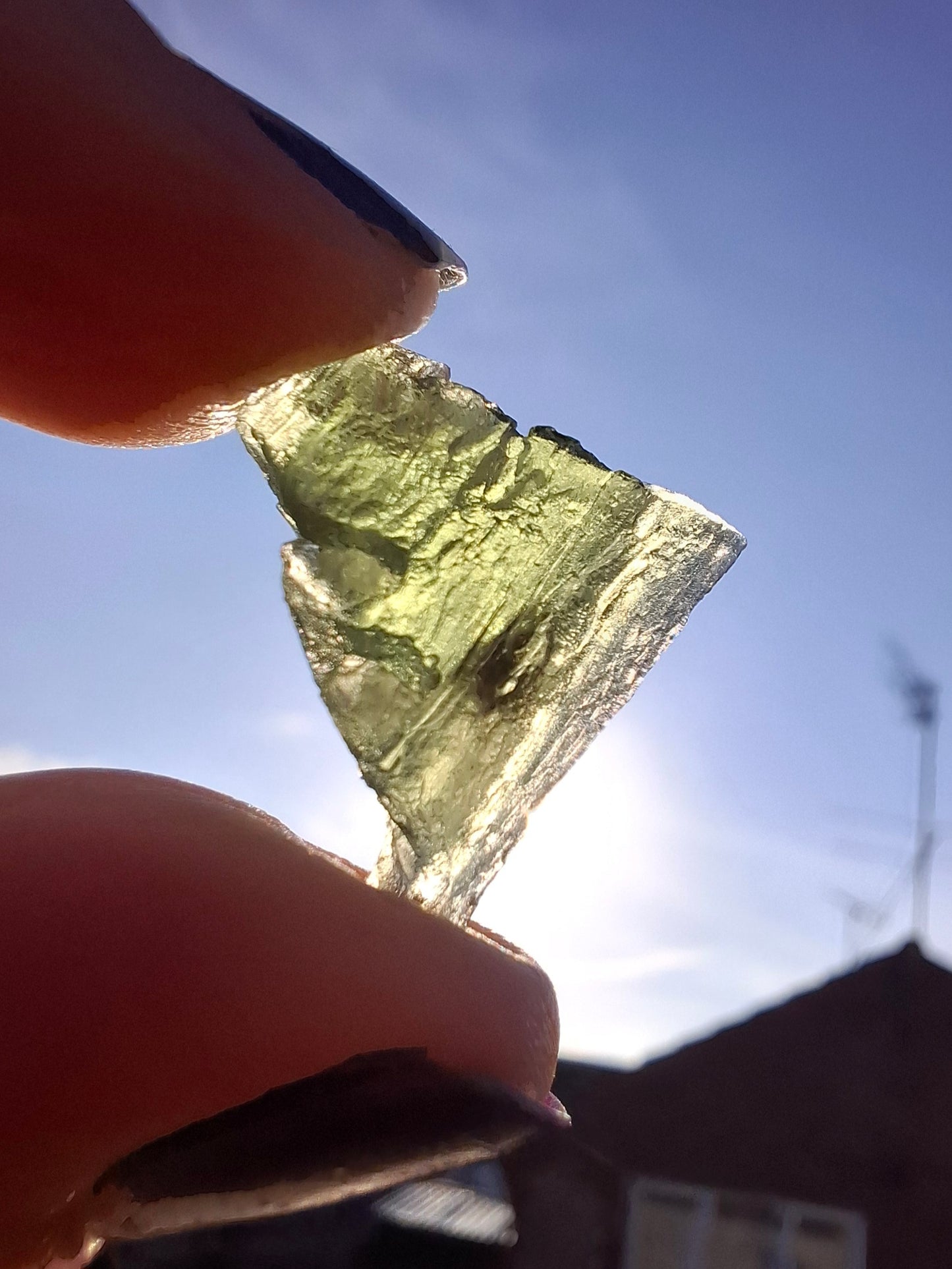 Moldavite Piece, 1.94g, Tektite (Ref: 1390)