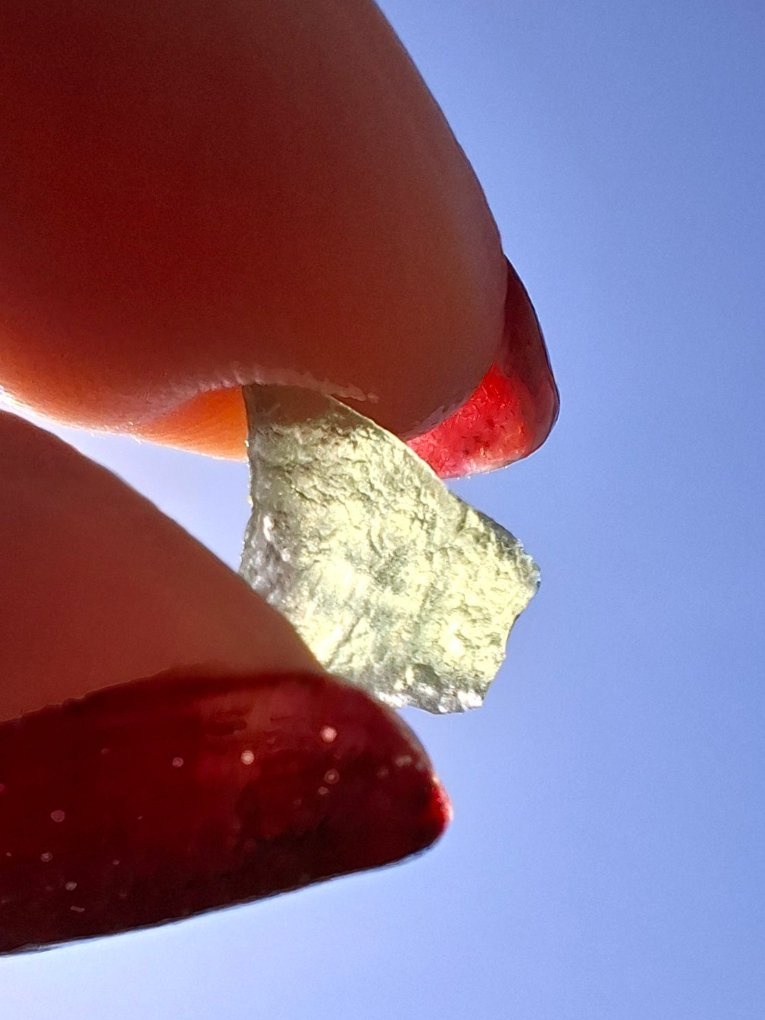 Moldavite small Piece, 0.37g, Tektite (Ref: 1478)