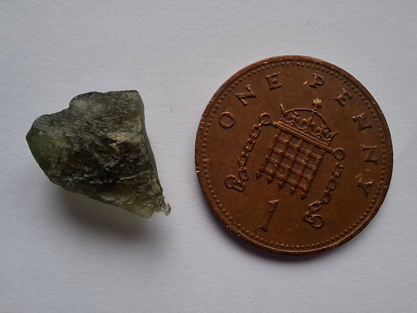 Moldavite Piece, 0.81g, Tektite (Ref: 1449)