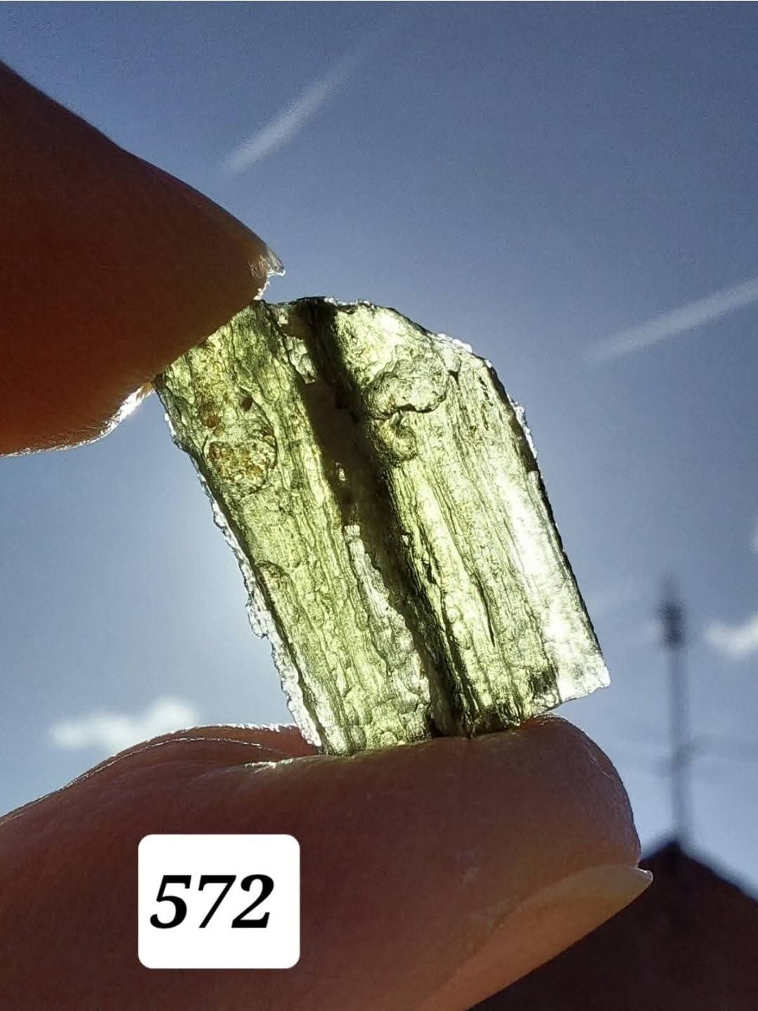 Moldavite Piece, 1.46g, Tektite (Ref: 572)
