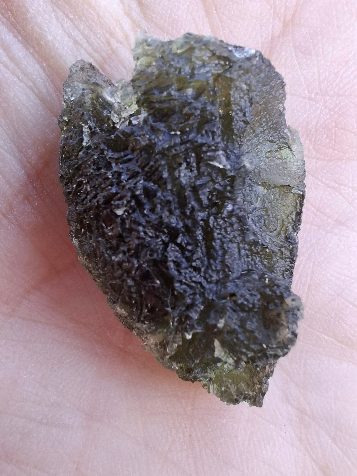 Moldavite Piece, JAKULE, 10.05g, Tektite (Ref: 1174)