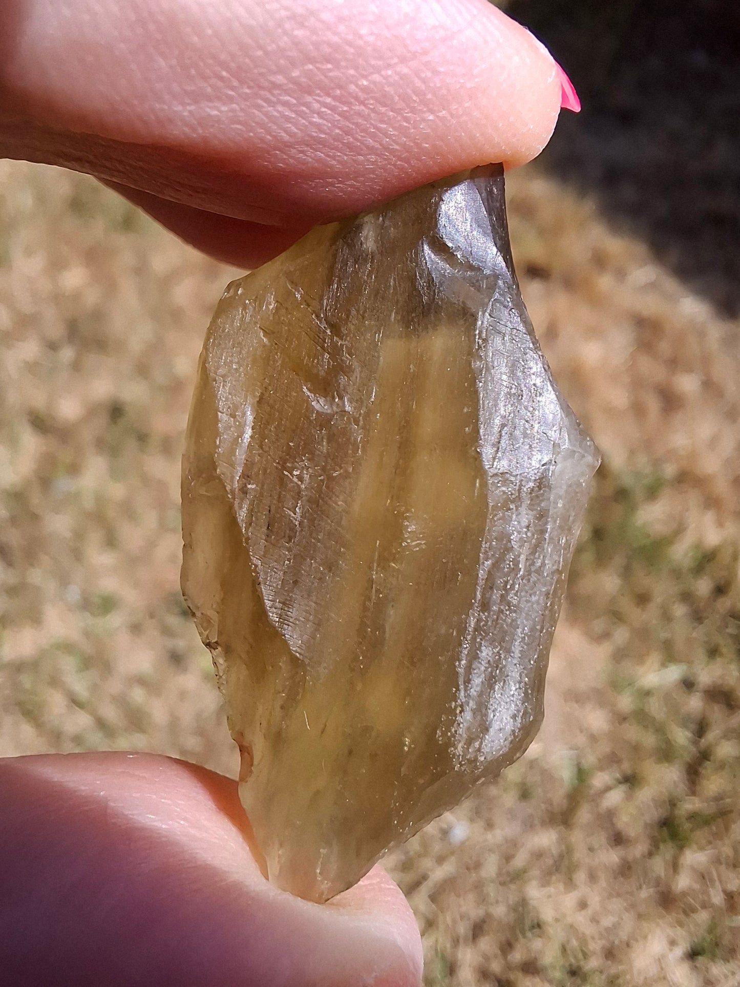 Libyan Desert Glass (darker) Piece, 8.34g, Tektite (Ref: L1370)