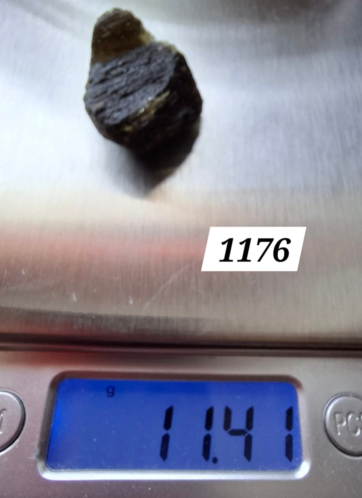 Moldavite Piece, JAKULE, 11.41g, Tektite (Ref: 1176)