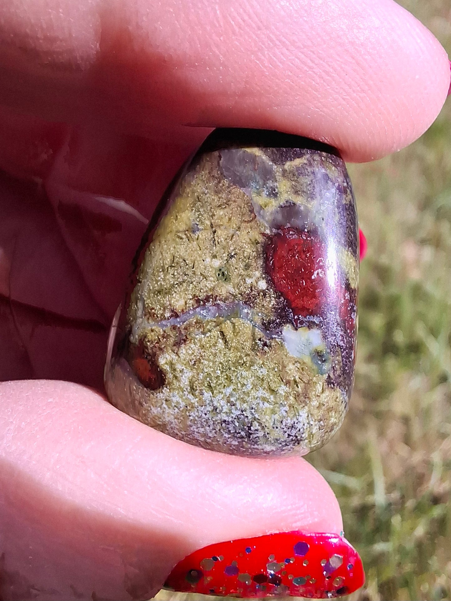 Dragons Blood Jasper, Tumble Stone, Crystal (Ref: T110)