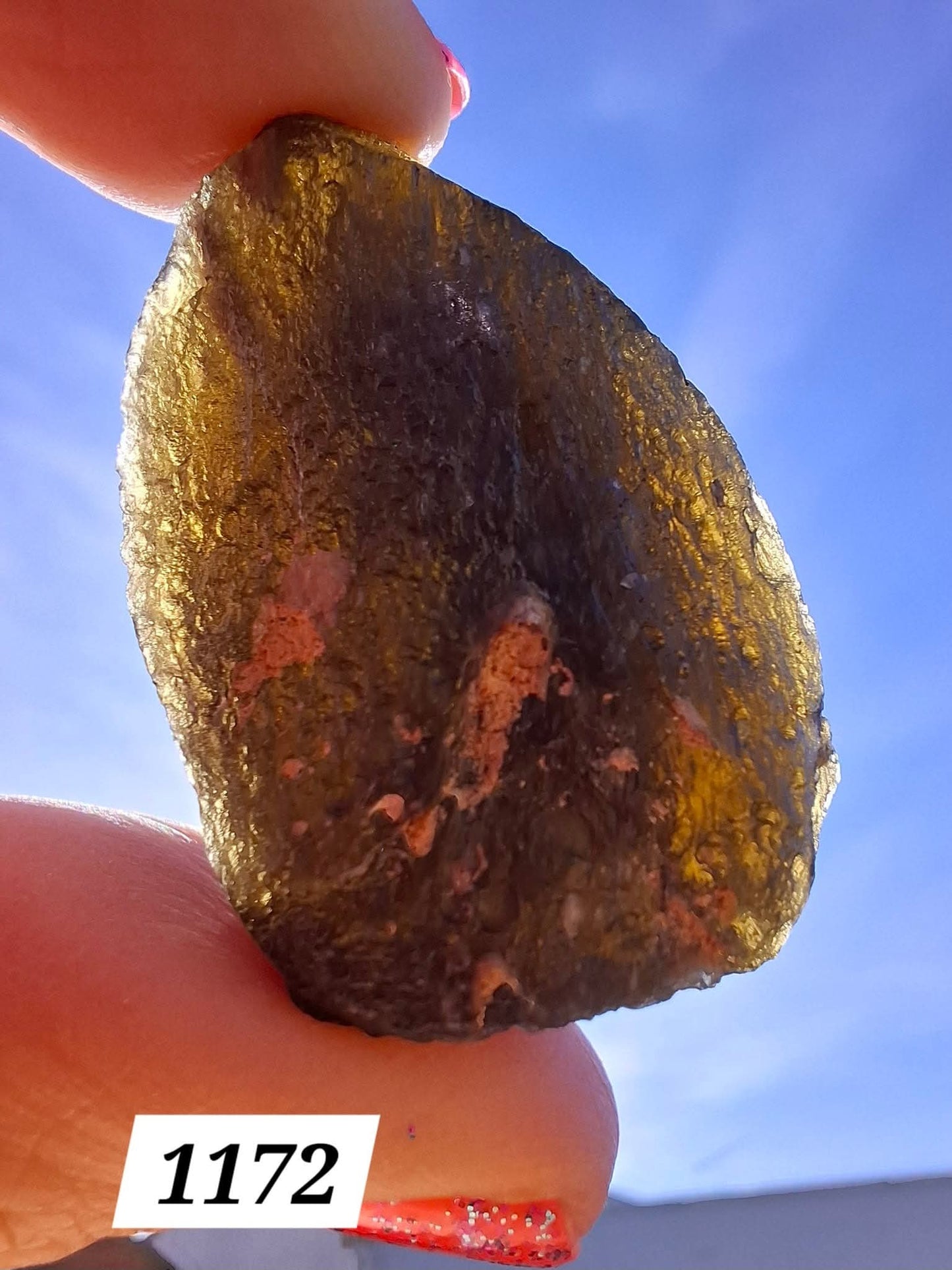 Moldavite Piece, JAKULE, 18.55g, Tektite (Ref: 1172)