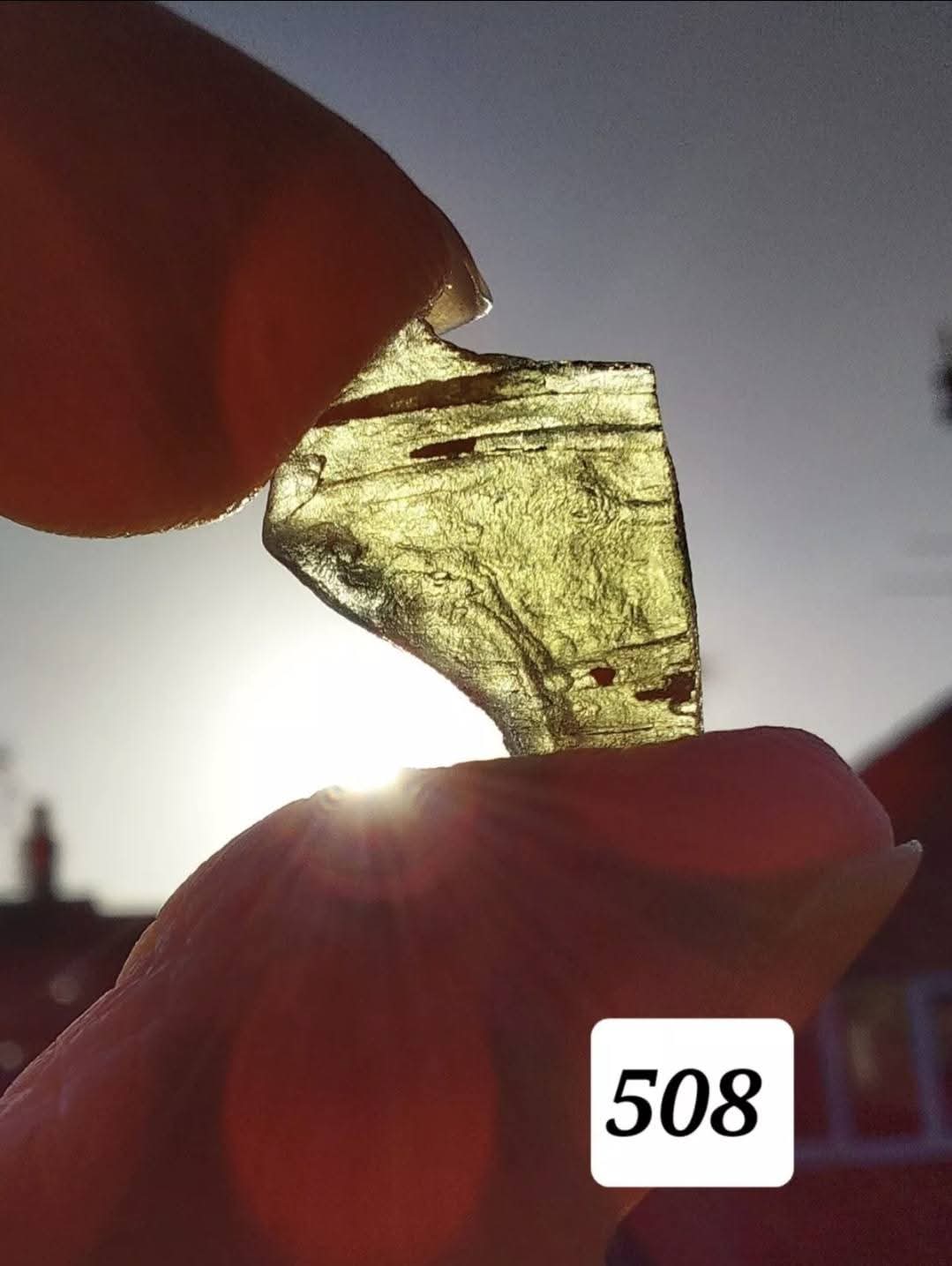 Moldavite Piece, 0.72g, Tektite (Ref: 508)