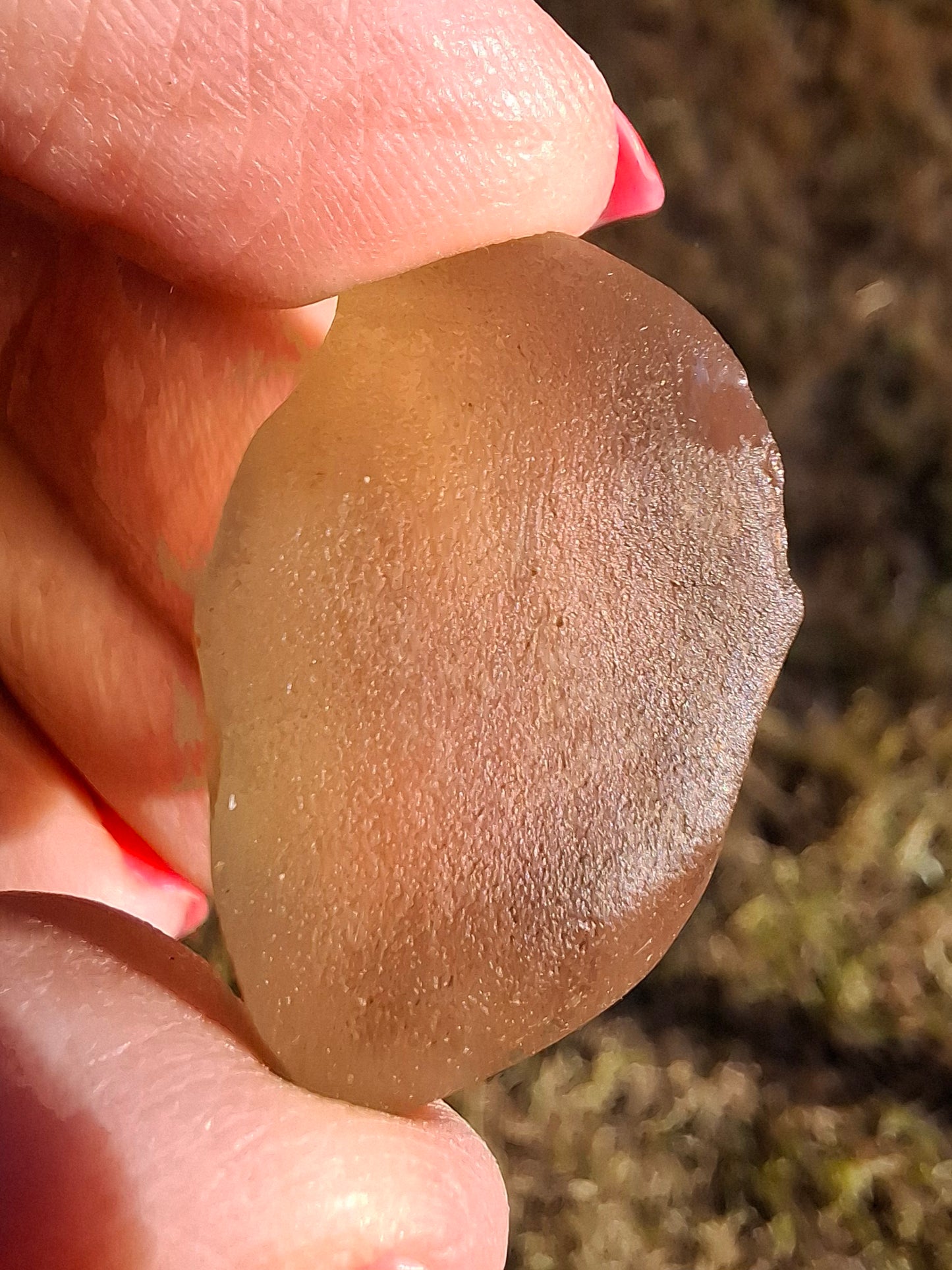 Libyan Desert Glass (darker) Piece, 9.54g, Tektite (Ref: L1371)