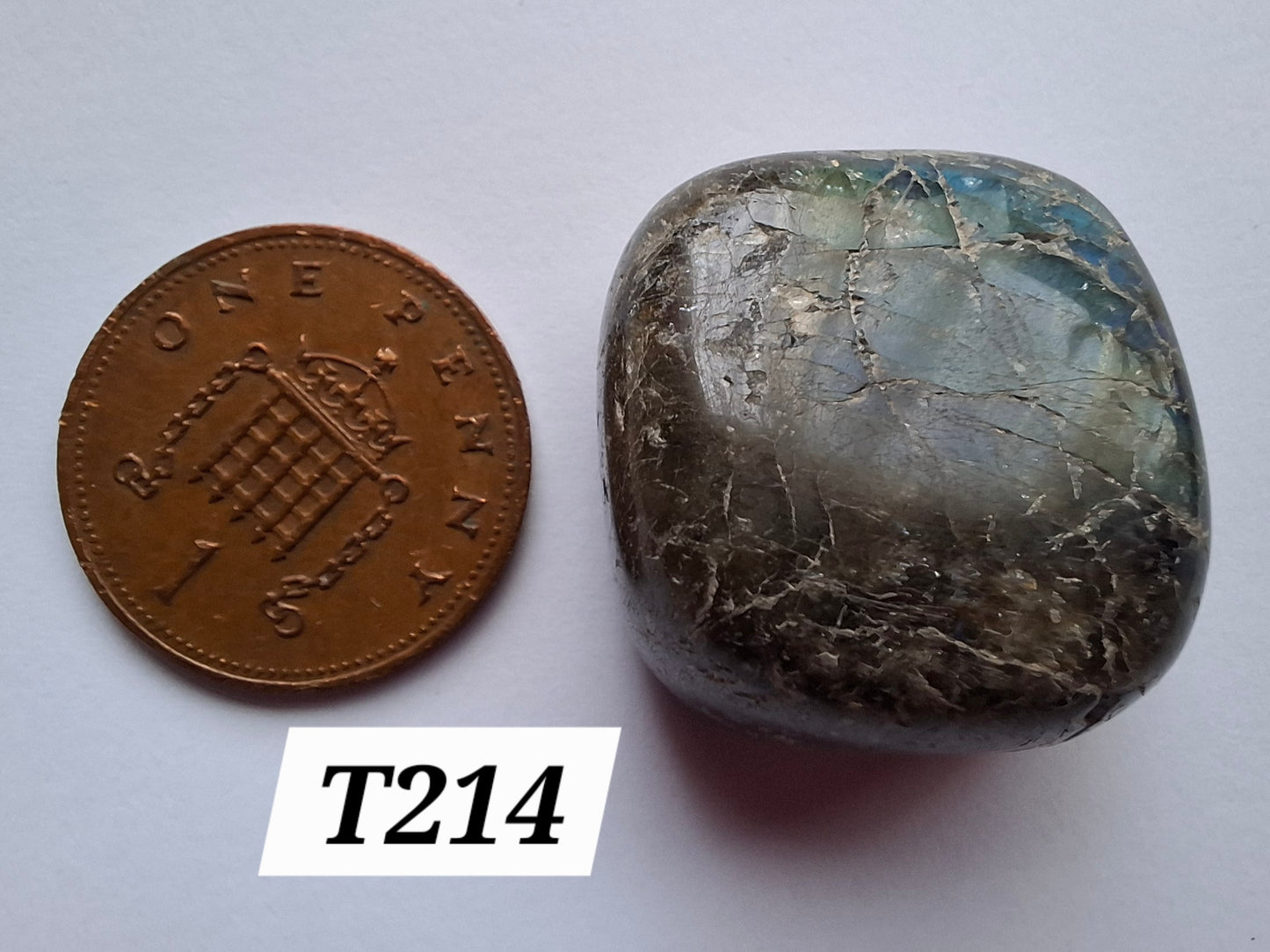 Labradorite, Tumble Stone, Crystal (Ref: T214)
