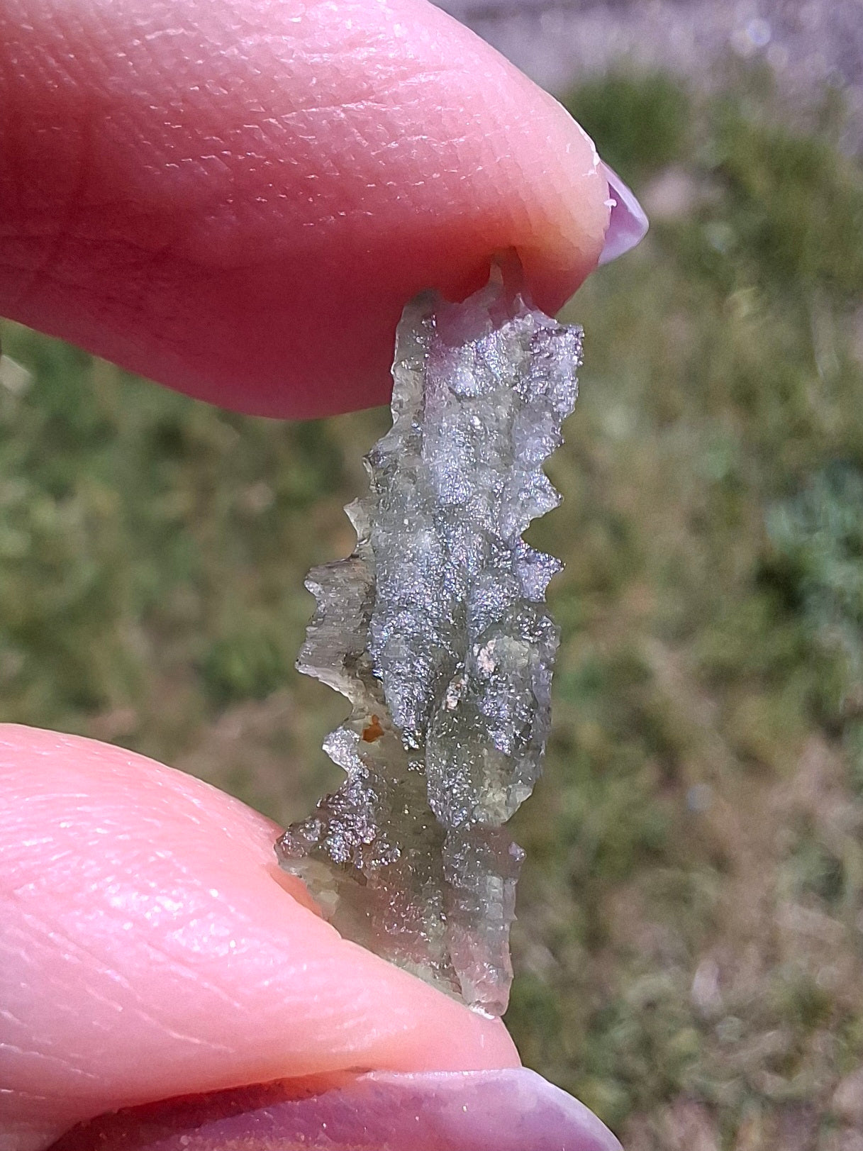 Moldavite Piece, 0.33g, Tektite (Ref: 1488)