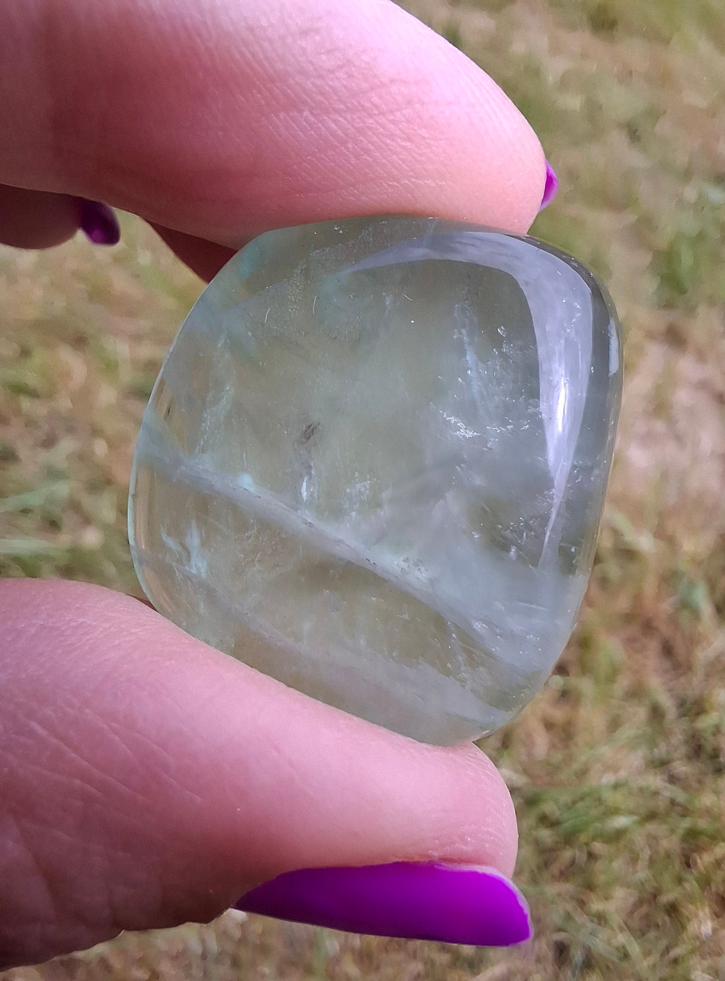 Fluorite, Tumble Stone, Crystal (Ref: T48)