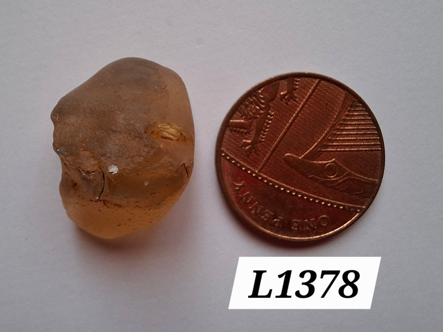 Libyan Desert Glass (darker) Piece, 3.72g, Tektite (Ref: L1378)