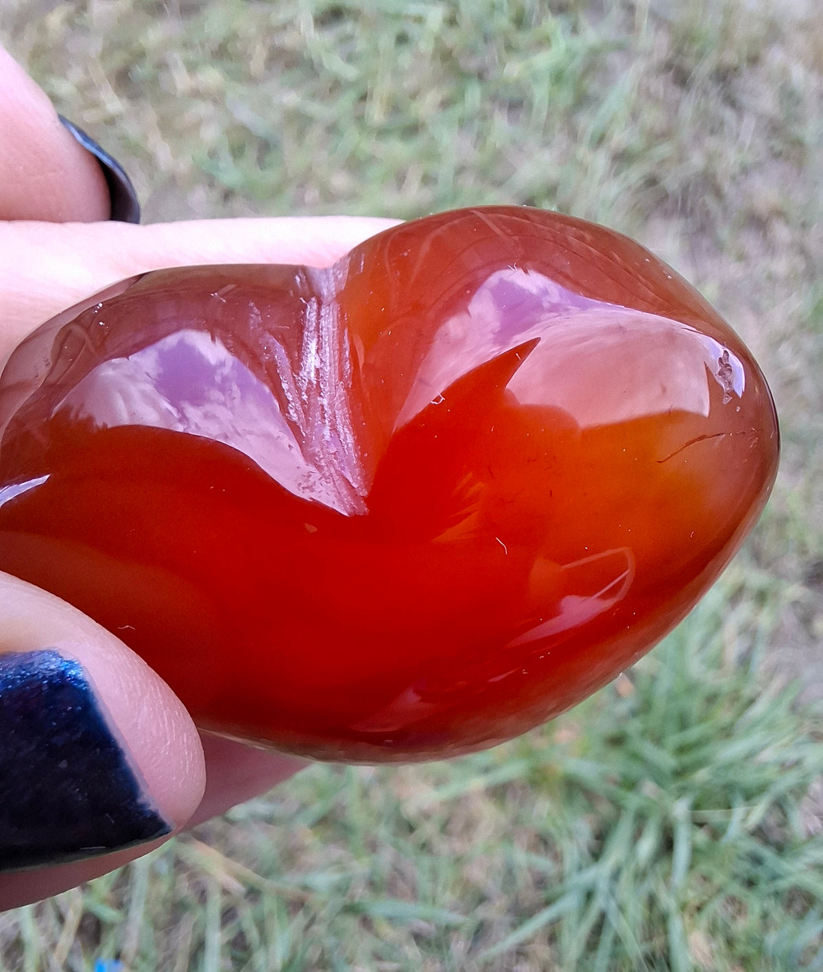 Druzy Carnelian Heart, Crystal (Ref: DCH1)