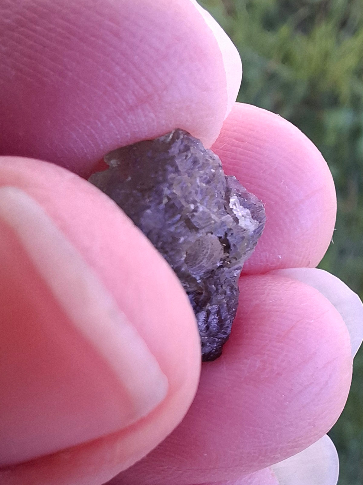 DRILLED Moldavite Piece, 1g, Tektite (Ref: D12)