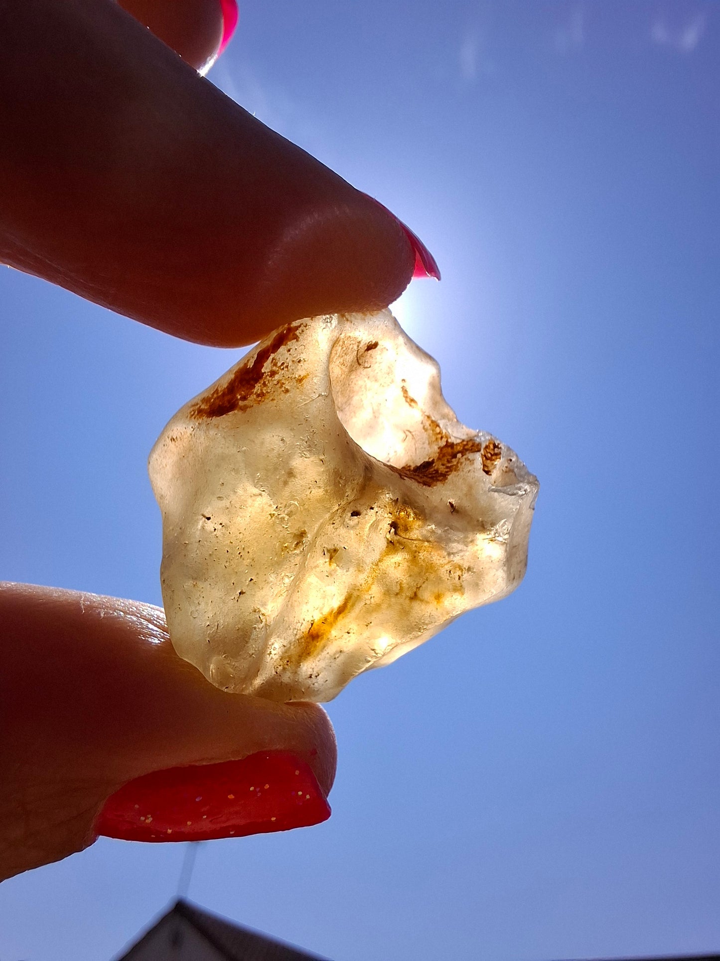 Libyan Desert Glass (darker) Piece, 10.32g, Tektite (Ref: L1376)