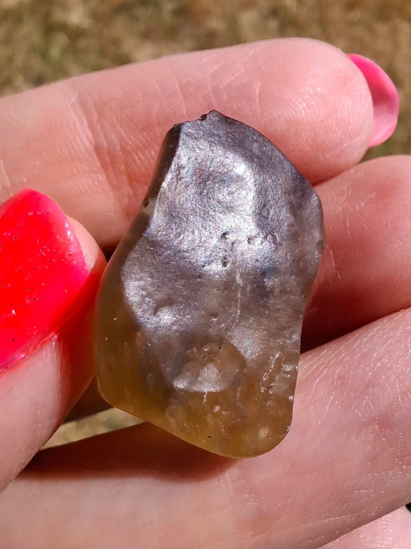 Libyan Desert Glass (darker) Piece, 6.82g, Tektite (Ref: L1365)