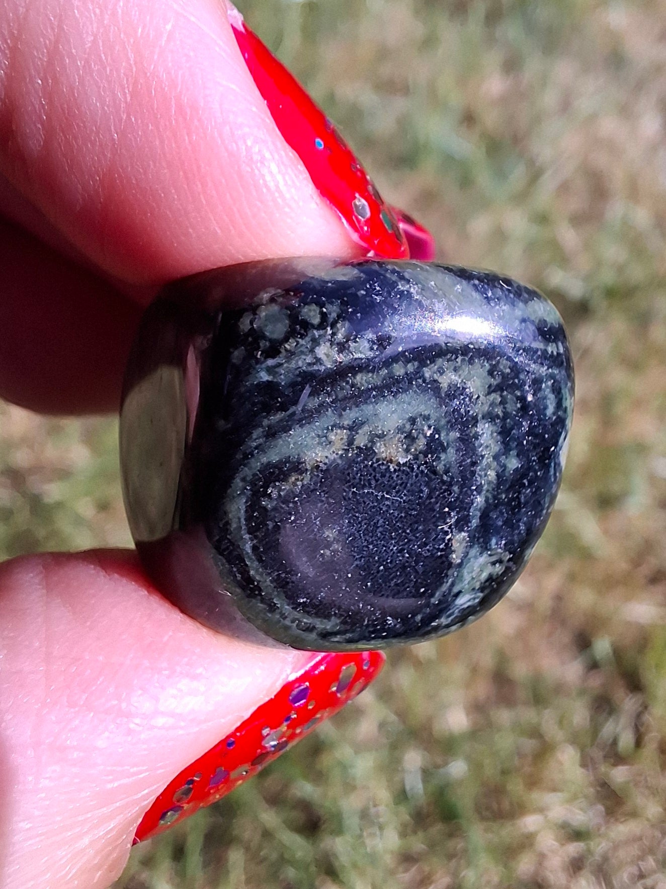 Kambaba Jasper, Tumble Stone, Crystal (Ref: T160)