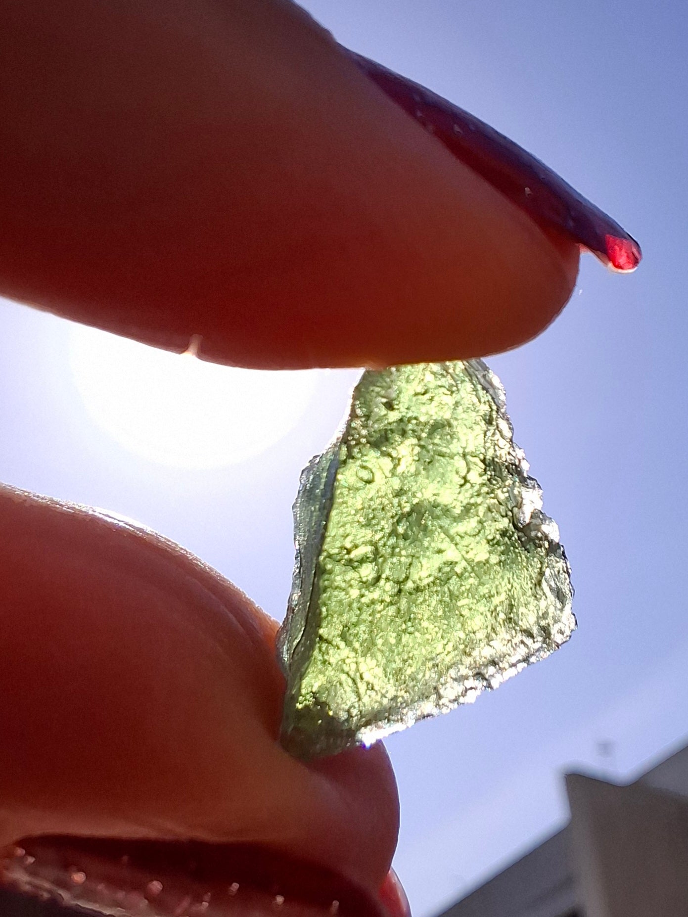 Moldavite Piece, 1.55g, Tektite (Ref: 1469)