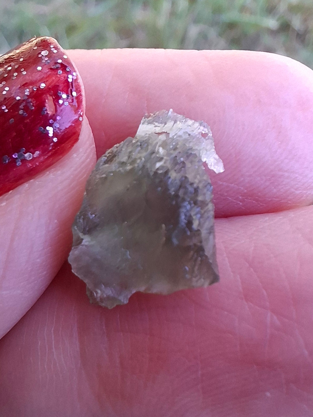 Moldavite Piece, 0.60g, Tektite (Ref: 1473)