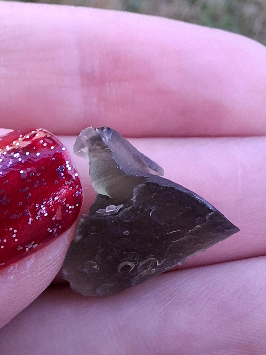 Moldavite Piece, 1.68g, Tektite (Ref: 1468)