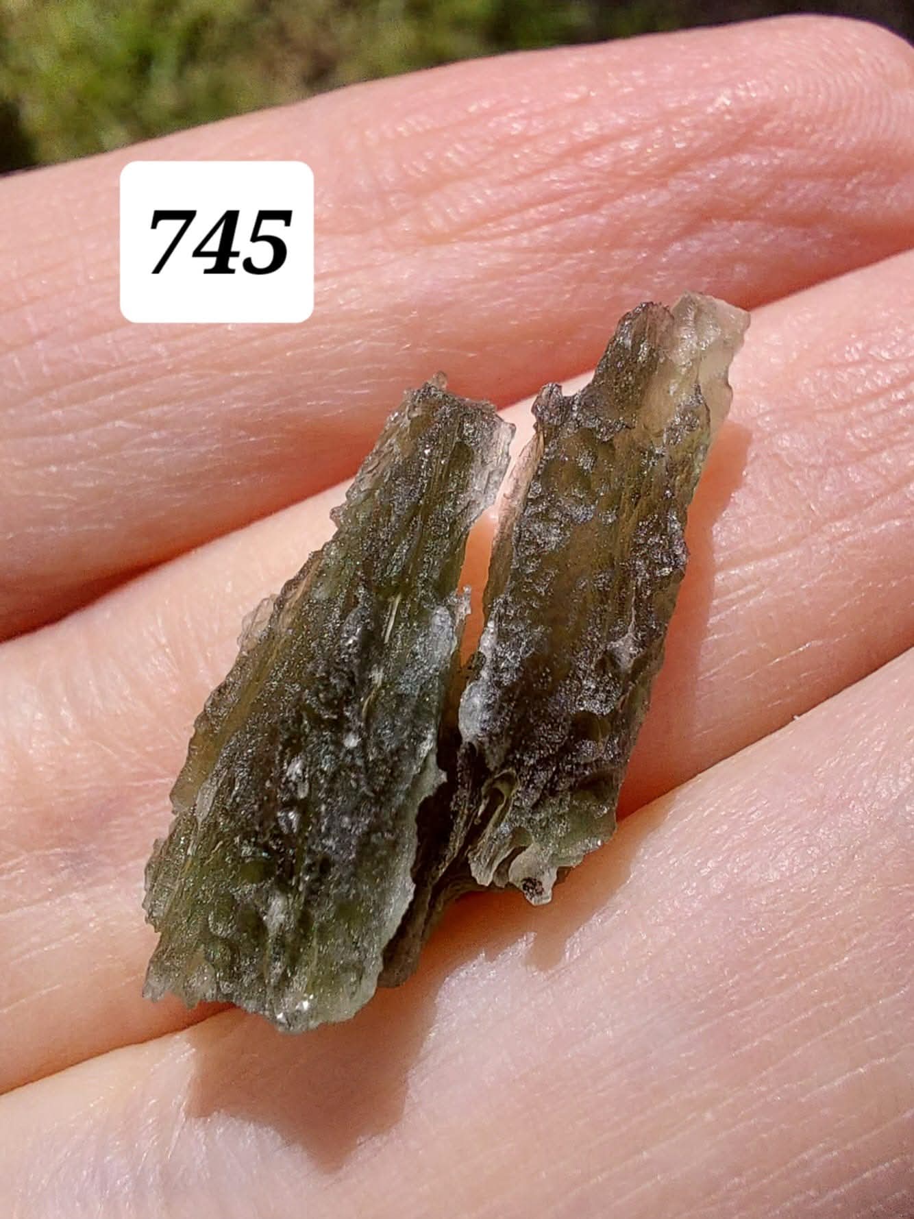 Moldavite Piece, ANGEL CHIME, 2.18g, Tektite (Ref: 745)