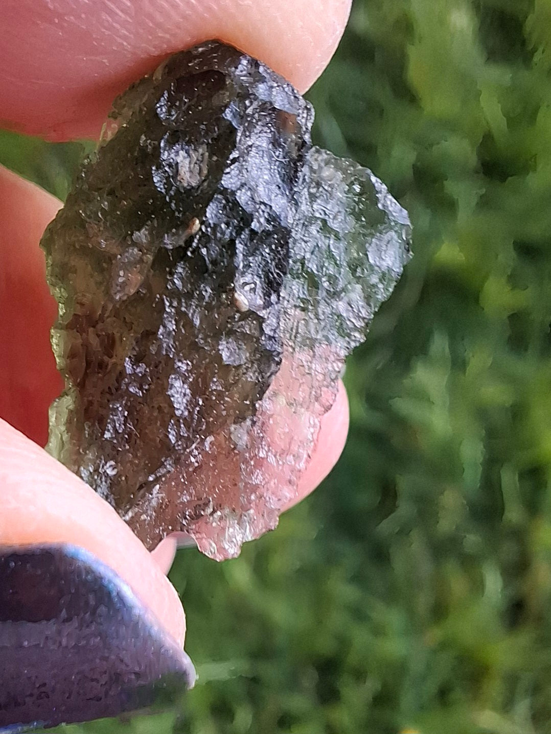 Moldavite Piece, NESMEN LES, 1.90g, Tektite (Ref: 848)