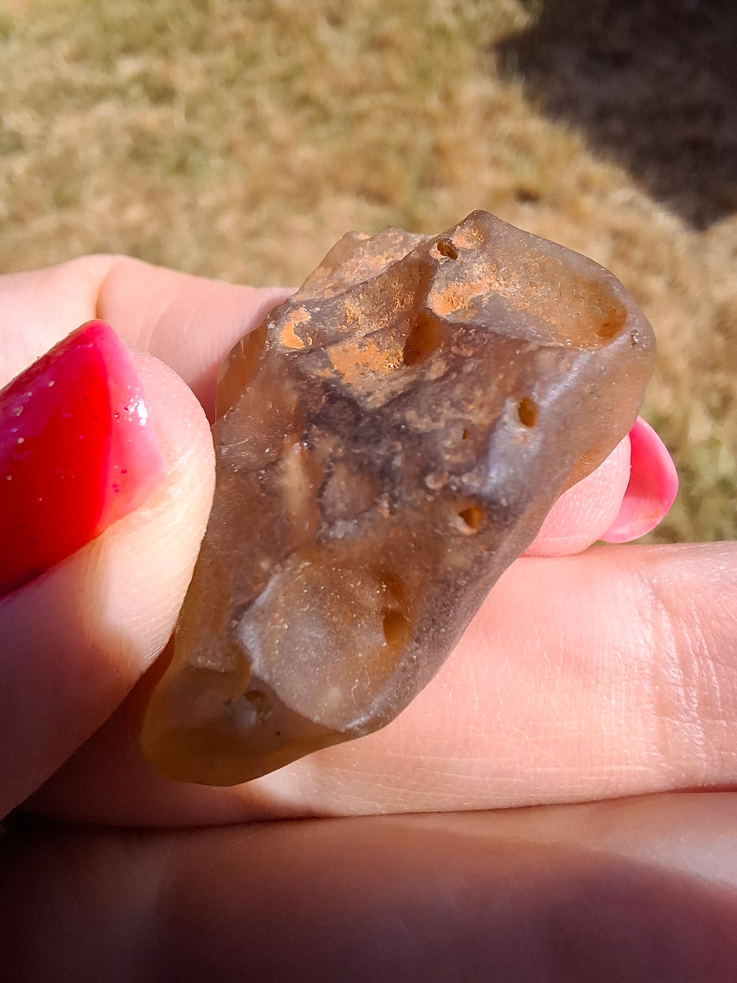 Libyan Desert Glass (darker) Piece, 10.25g, Tektite (Ref: L1368)