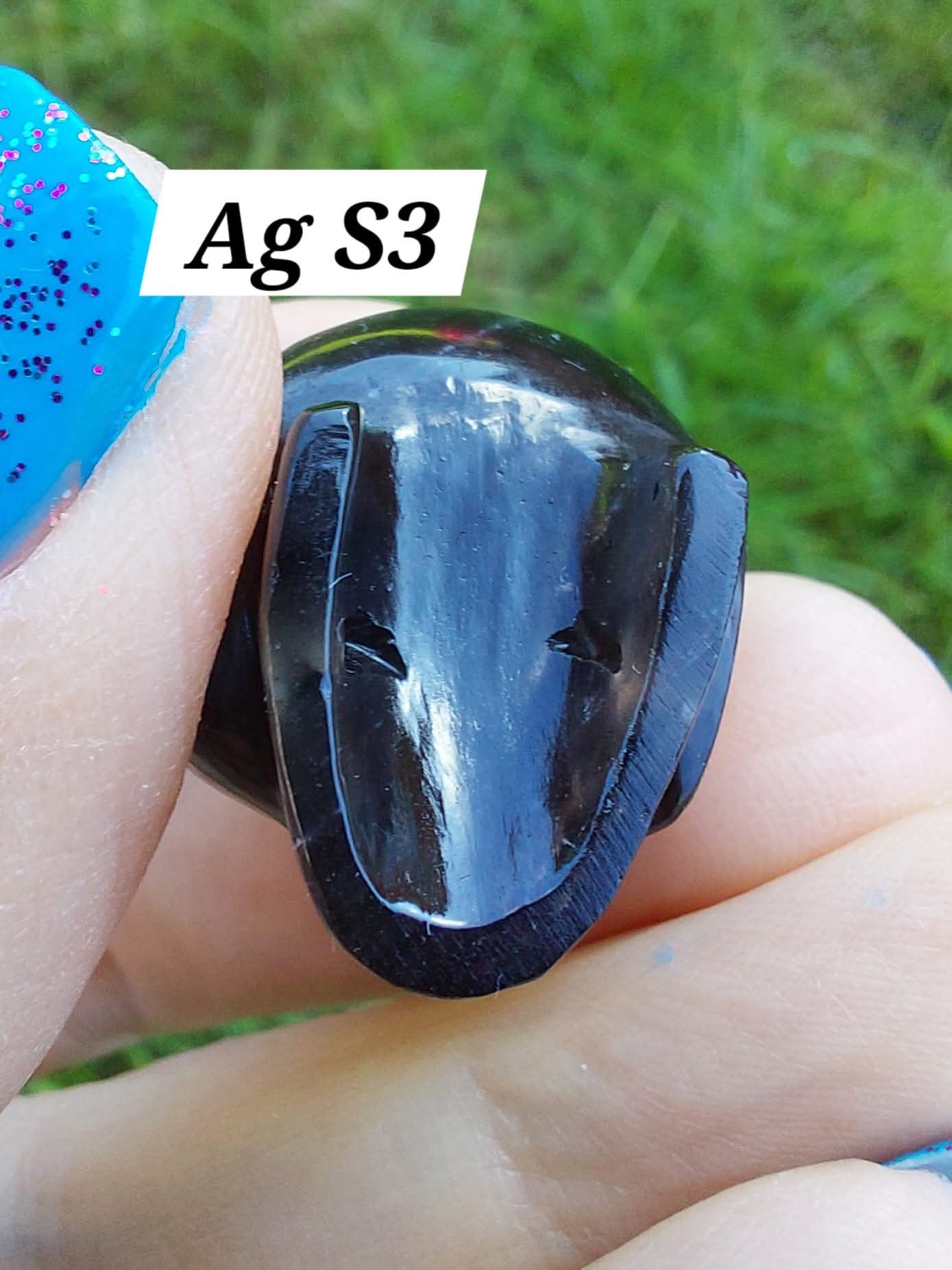 Agni Manitite SKULL Carving, 13.06g, Crystal (Ref: Ag S3)