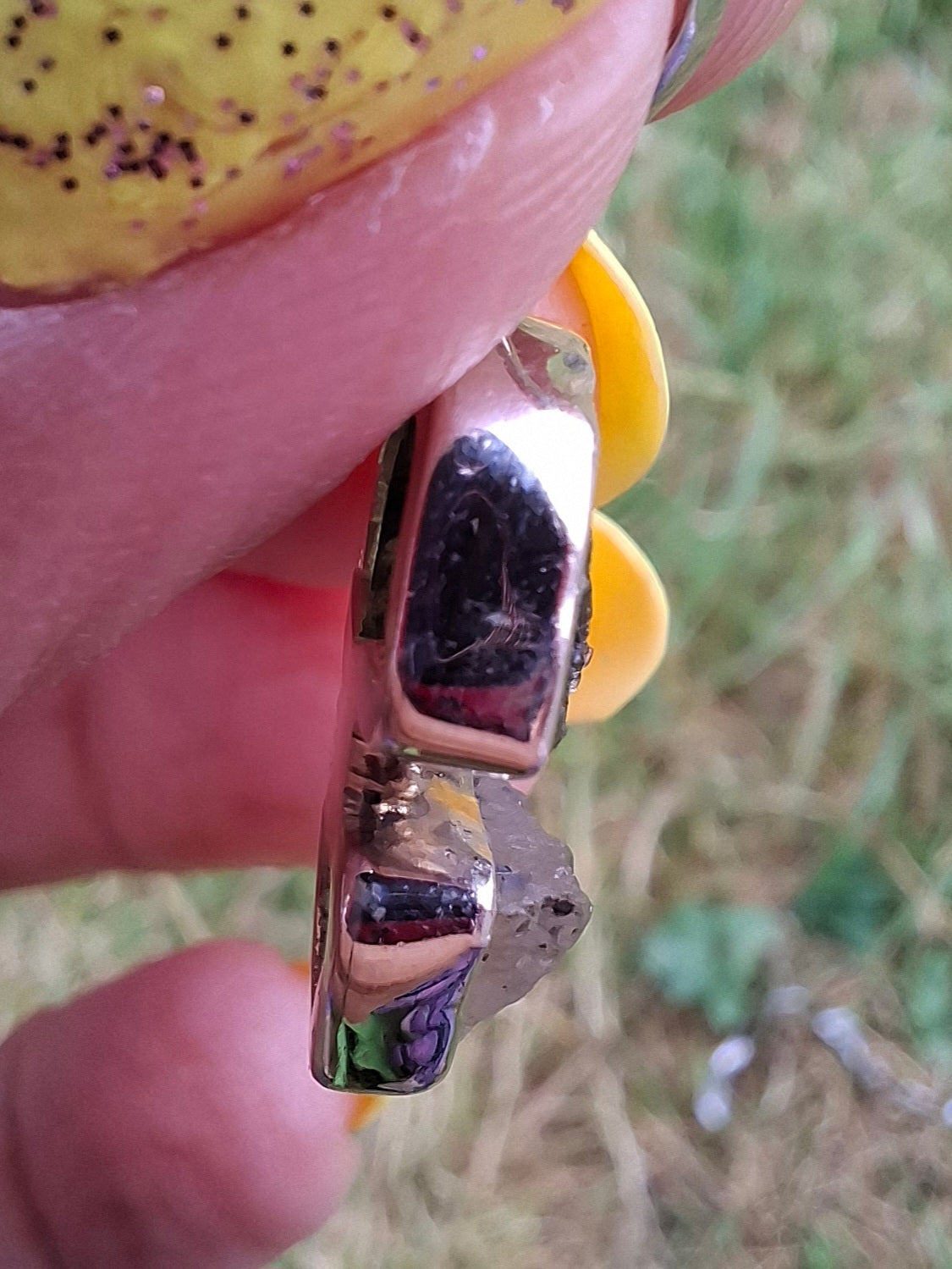 Moldavite & Libyan Desert Glass Pendant, 925 Silver, Tektite (Ref: MLP2)