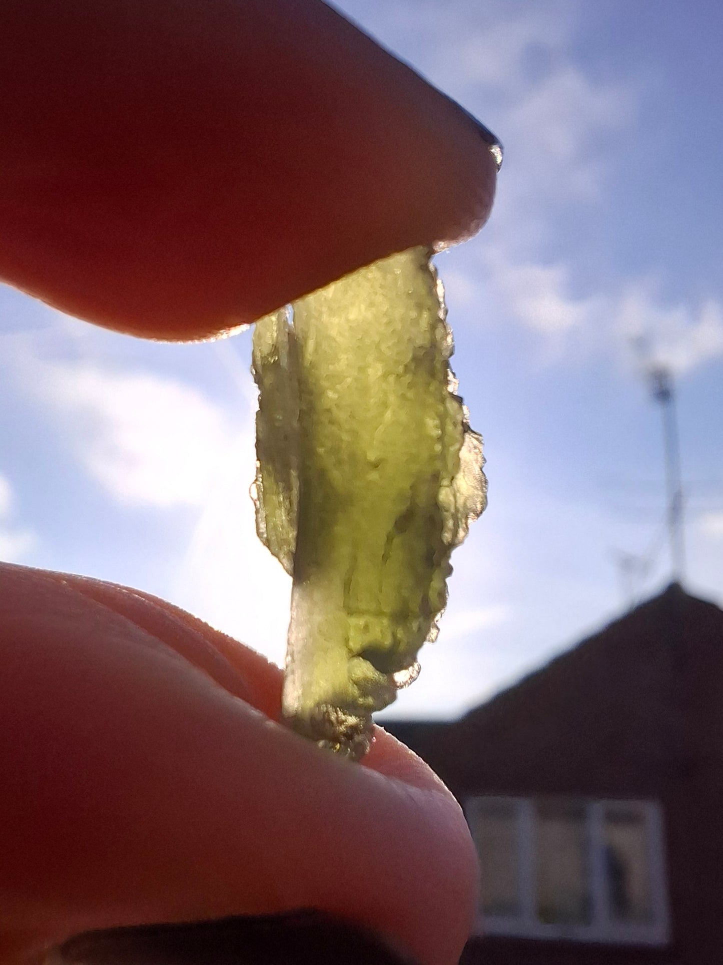 Moldavite Piece, 1.65g, Tektite (Ref: 1387)