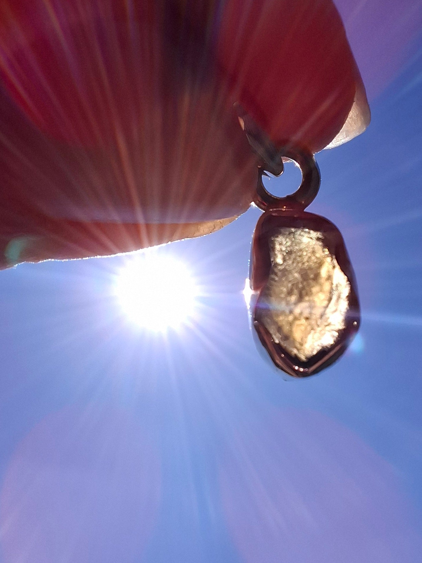 Moldavite Pendant, 925 Silver, Tektite (Ref: P36)