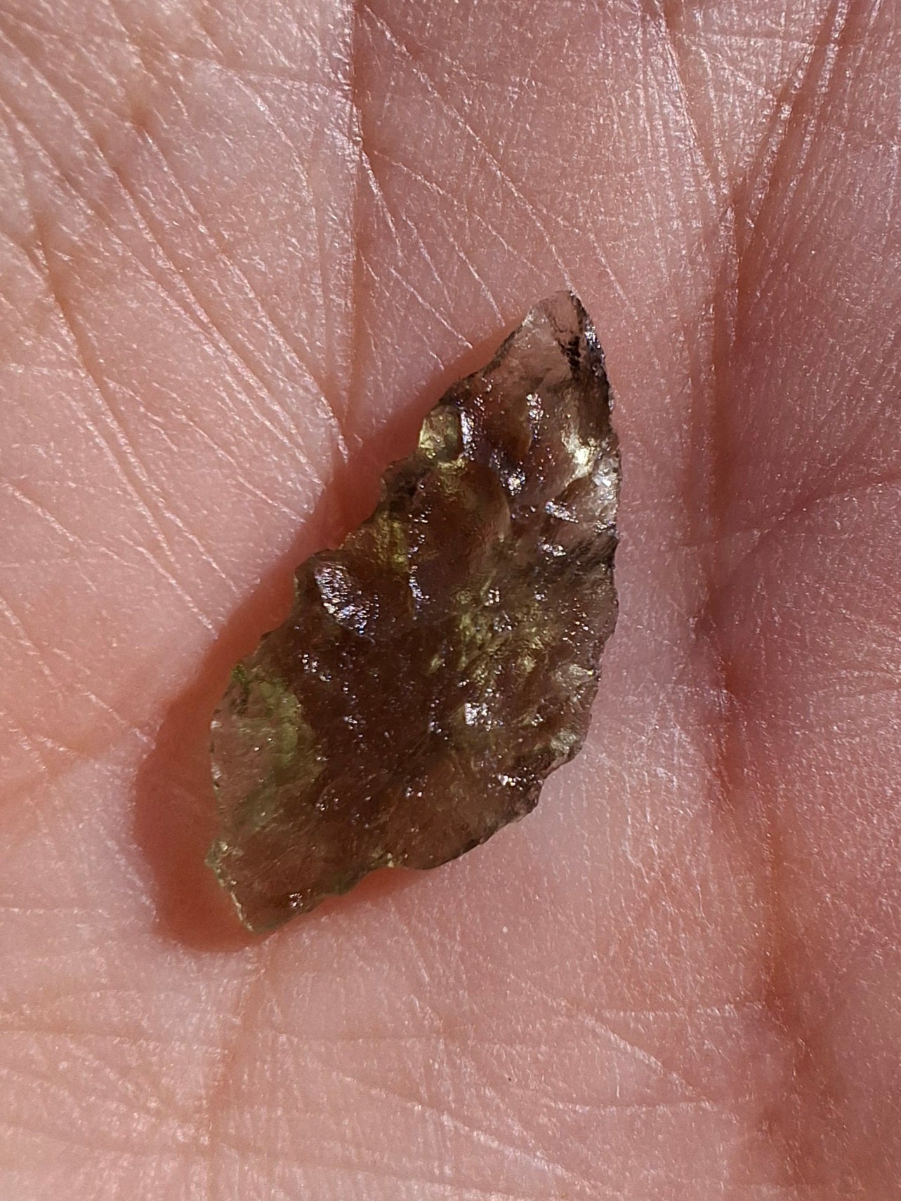 Moldavite Piece, 0.43g, Tektite (Ref: 1435)