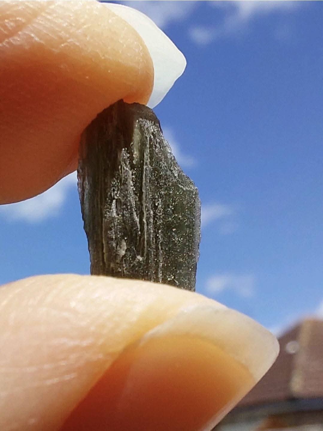 Moldavite Piece, 0.70g, Tektite (Ref: 774)