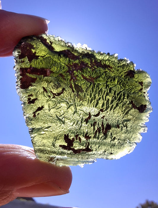 Moldavite Piece, NOVA HOSPODA, 18.15g, Tektite (Ref: 1041)