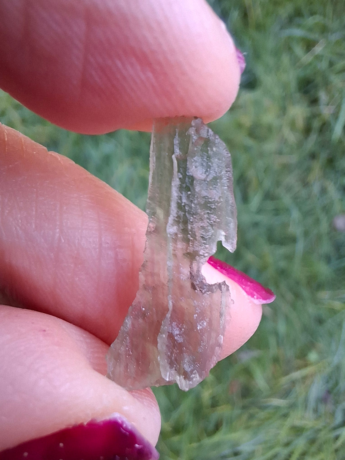 Moldavite Piece, 0.46g, Tektite (Ref: 1521)